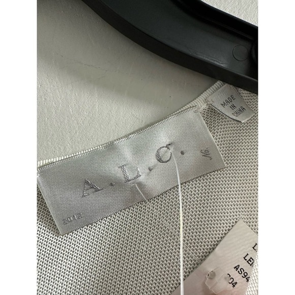A.L.C. LENA DRESS WHITE Size L - Picture 4 of 10